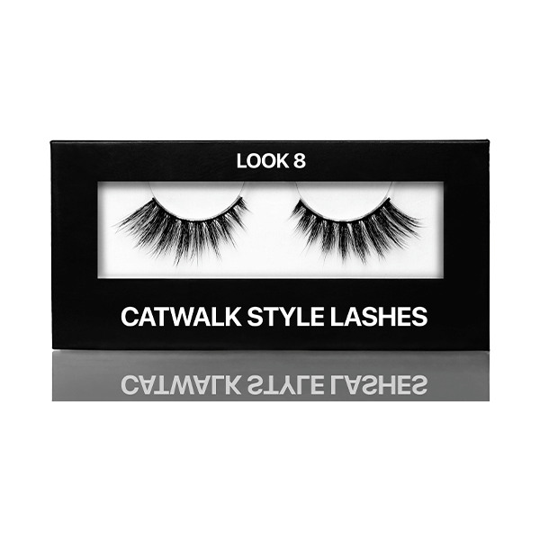 Eyelashes on tape Catwalk style, Look 8 (on black stripe) in cardboard box