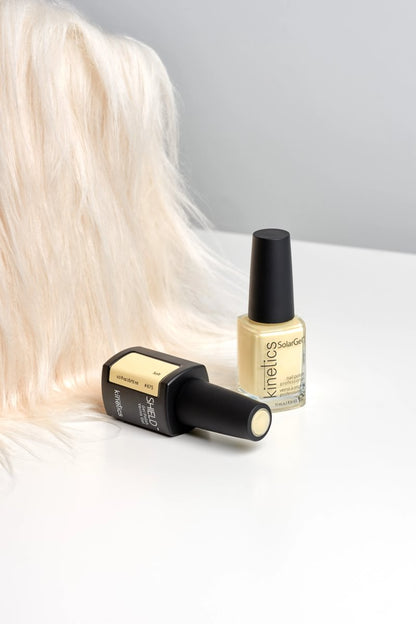Kinetics SHIELD Gel Polish #675 SOFT 15 ml – sanftes Zitronen-Gelb UV Nagellack, HEMA-frei