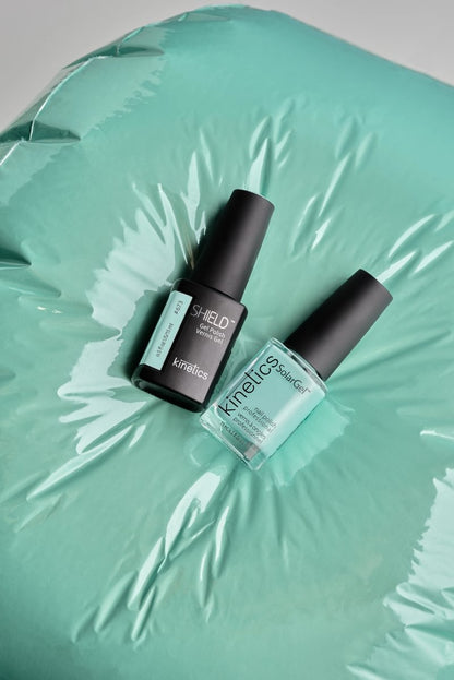 Kinetics SHIELD Gel Polish #673 SENSORY 15 ml – kühler Mintgrüner UV Nagellack, HEMA-frei