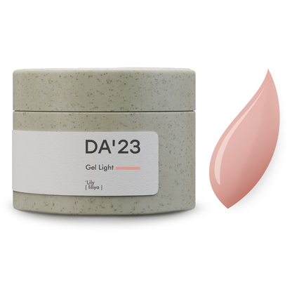 DA’23 Gel Light Lily 15-30ml – Modelliergel Intensives Pfirsichrosa für Nagelaufbau & Verstärkung