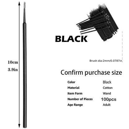 Micro Brushes 100шт. черные