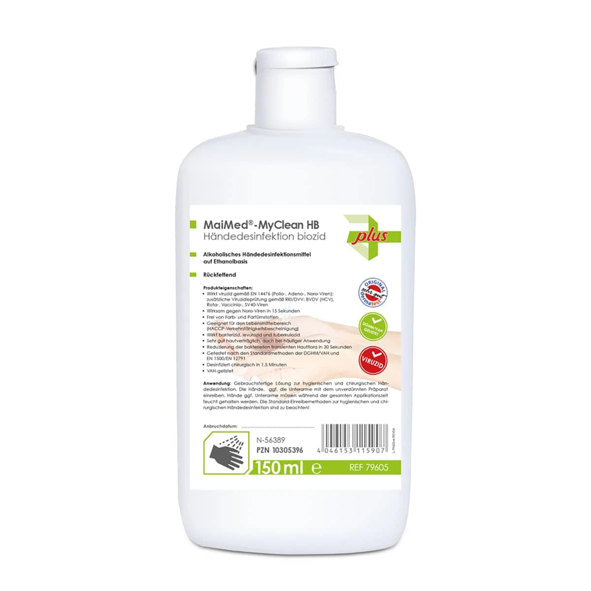 MaiMed MyClean HB Händedesinfektion Biozid – Professionelles Desinfektionsmittel für Kosmetik-, Nagel- und Friseursalons
