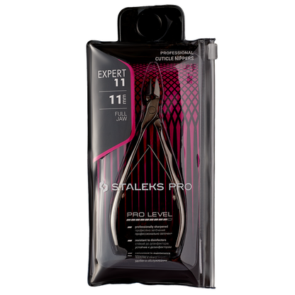 Staleks Expert 11, 11 mm Professionelle Nagelhautzange - Langlebige Edelstahlklinge & Ergonomie