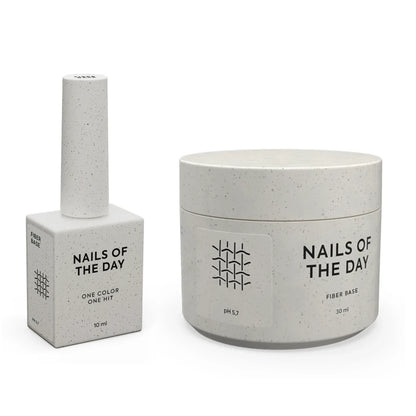 NAILSOFTHEDAY Fiber Base – Basis für Nägel mit Nylonfasern, 10-30ml