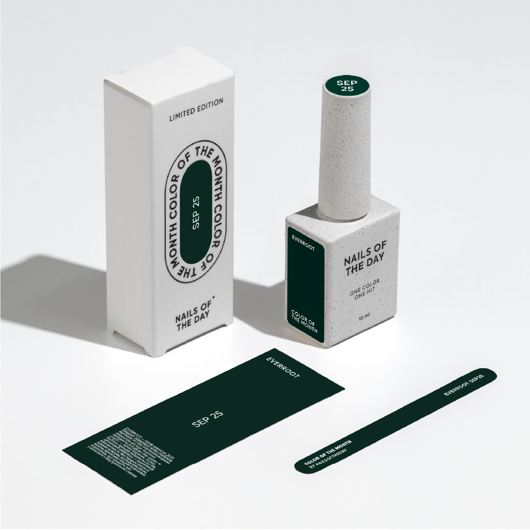 NAILSOFTHEDAY Color of the Month September 2025 – Everroot, tiefgrüner Nagellack, 10 ml ohne TPO
