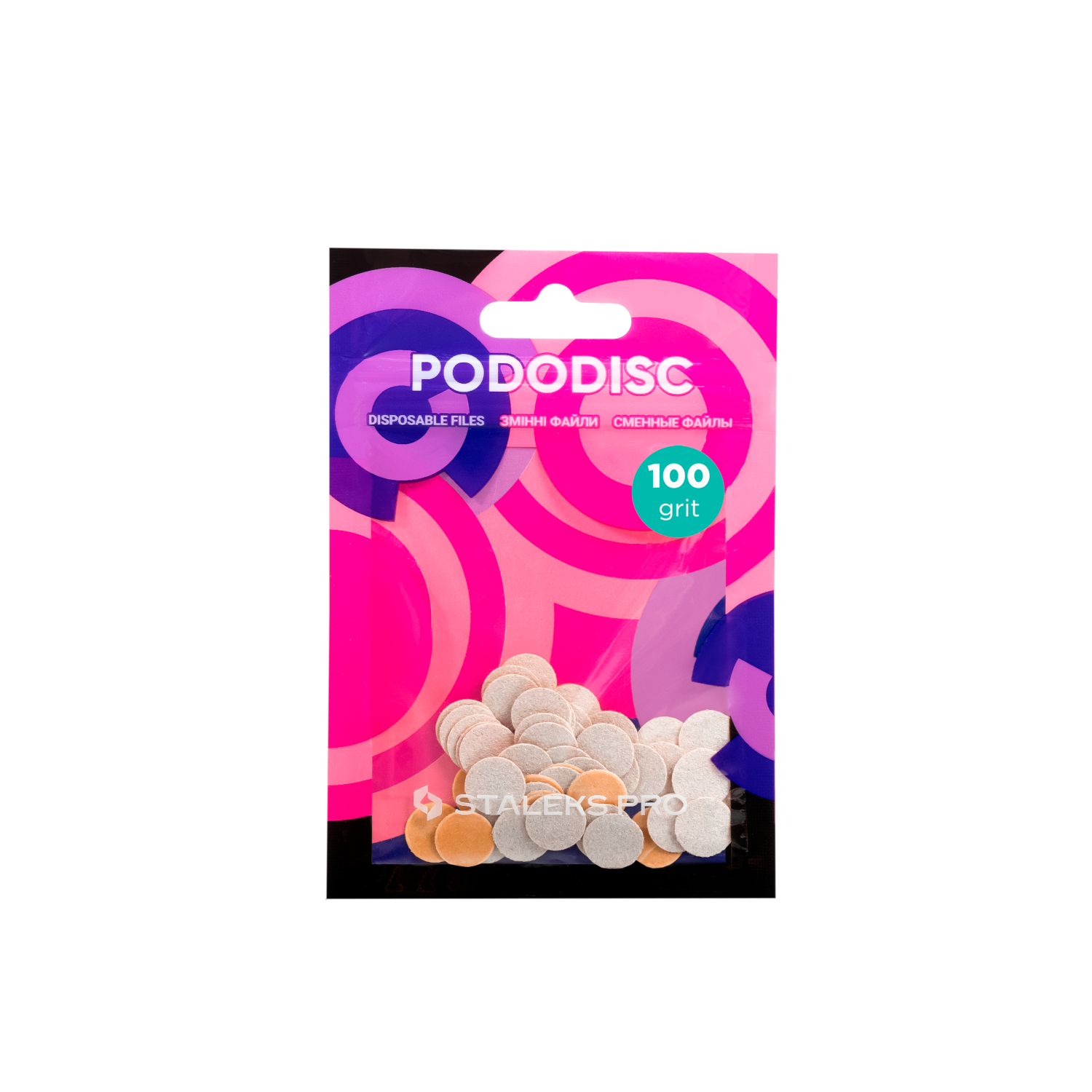 Wechselfeilen Für Pedikür-Scheibe PODODISC STALEKS PRO XS (50 Stück) 80-320 Grit 10mm
