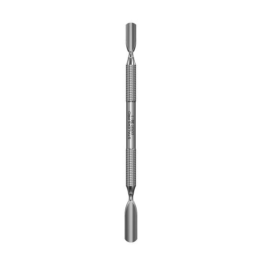 Nagelhautschieber Staleks Pro EXPERT 30 TYPE 1 – Doppelseitig, Edelstahl, ideal für Maniküre & Pediküre