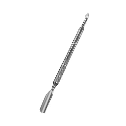 Маникюрная полая лопатка Staleks EXPERT  TYPE 4.2 — узкий скруглённый пушер и отогнутая лопасть для кутикулы