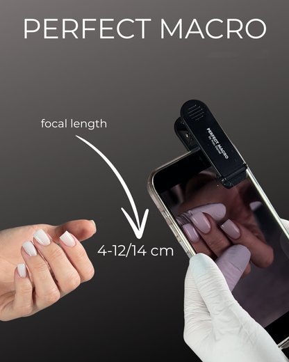 Makroobjektiv „Perfect Macro“ für Smartphone – Profi-Makrofotos für Nageldesign, Wimpern & Beauty-Content