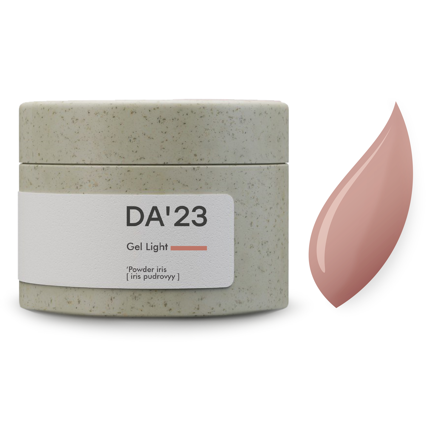 DA’23 Gel Light Powder Iris 15-30ml – Modelliergel Puder-Koralle für Nagelaufbau & Verstärkung