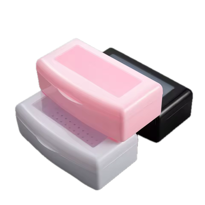 Sterilisator mit Tablett – Plastik Desinfektionsbox für Nagelstudio und Zuhause