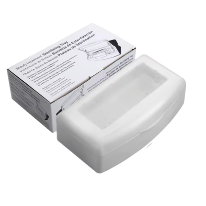 Sterilisator mit Tablett – Plastik Desinfektionsbox für Nagelstudio und Zuhause