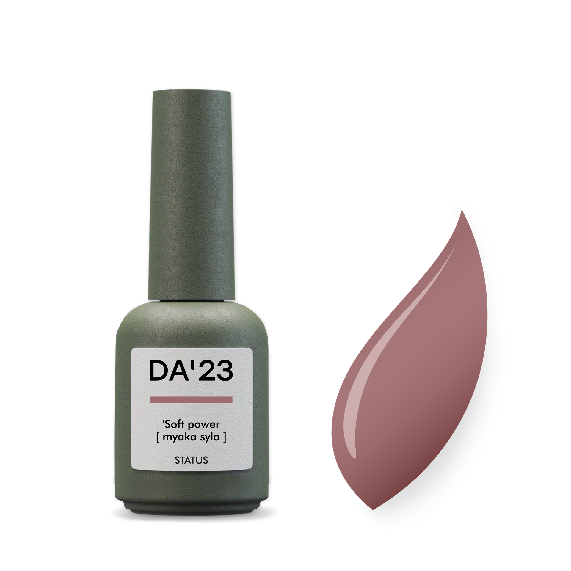 Gel Polish DA’23 Soft power [myaka syla], 8 ml – puderrosa Gel-Lack mit glänzendem Finish, langanhaltende Deckkraft