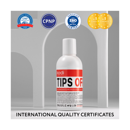 Tips Off Жидкость для снятия гель-лака/акрила 250 мл.