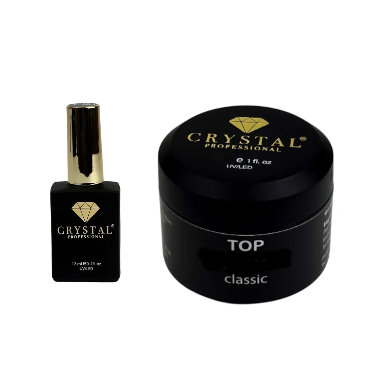 Crystal Professional Top Classic No Wipe – Transparenter Top Coat ohne UV Filter 12-30ml