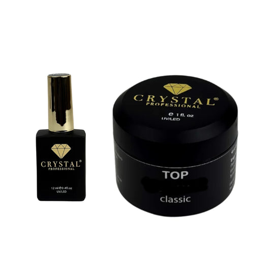 Crystal Professional Top Classic No Wipe – Transparenter Top Coat ohne UV Filter 12-30ml