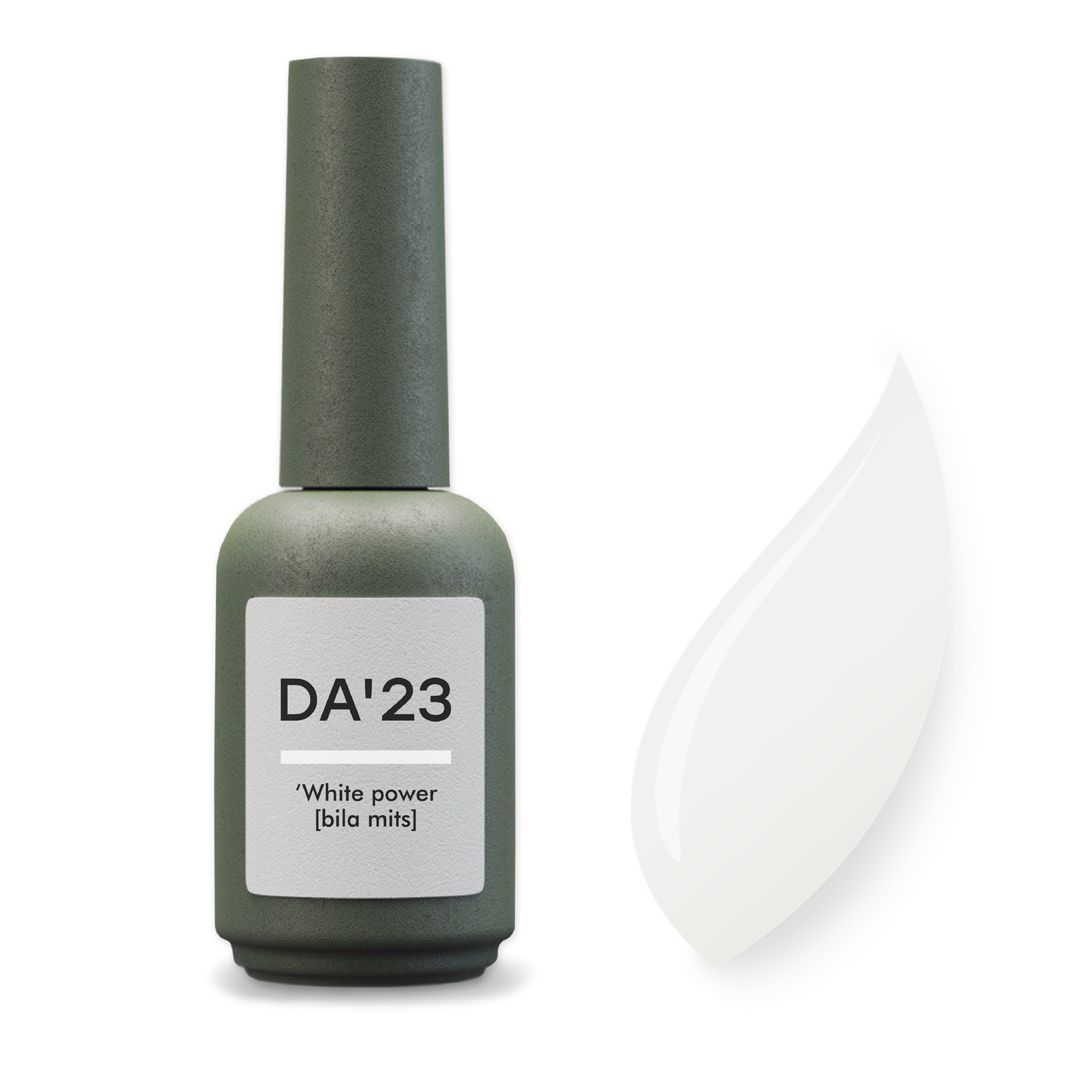Fibergel DA-23 White Power 14-30 ml – milchiges Fiber Gel, verstärkt Nägel, dünne tragbare Konstruktion