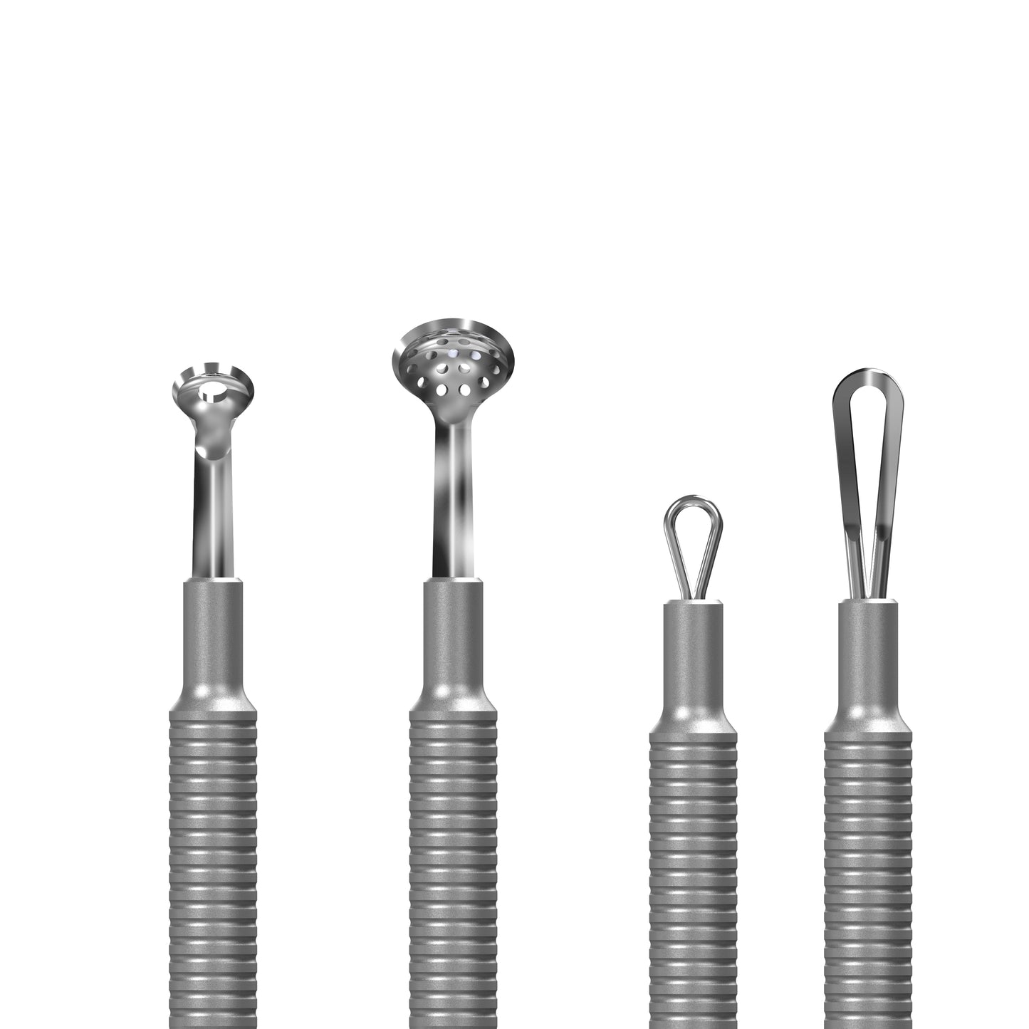 Professionelles Kosmetik-Set Staleks Beauty & Care 30 Clean Skin – Uno-Löffel, Doppelschlaufe, Mitesserentferner aus Edelstahl