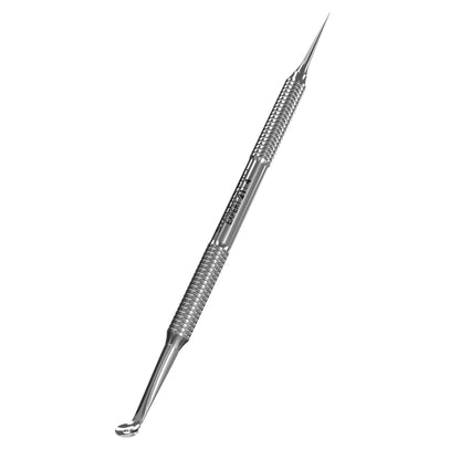Ложка косметологическая двусторонняя STALEKS EXPERT 21 TYPE 4 (Уно с увеличенным размером отверстия и игла Видаля)