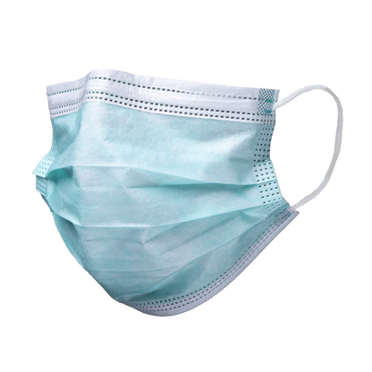 Basic Plus 3‑lagige OP-Masken Typ II, Einweg – 50 Stk, grün – ideal für Nagelstudio