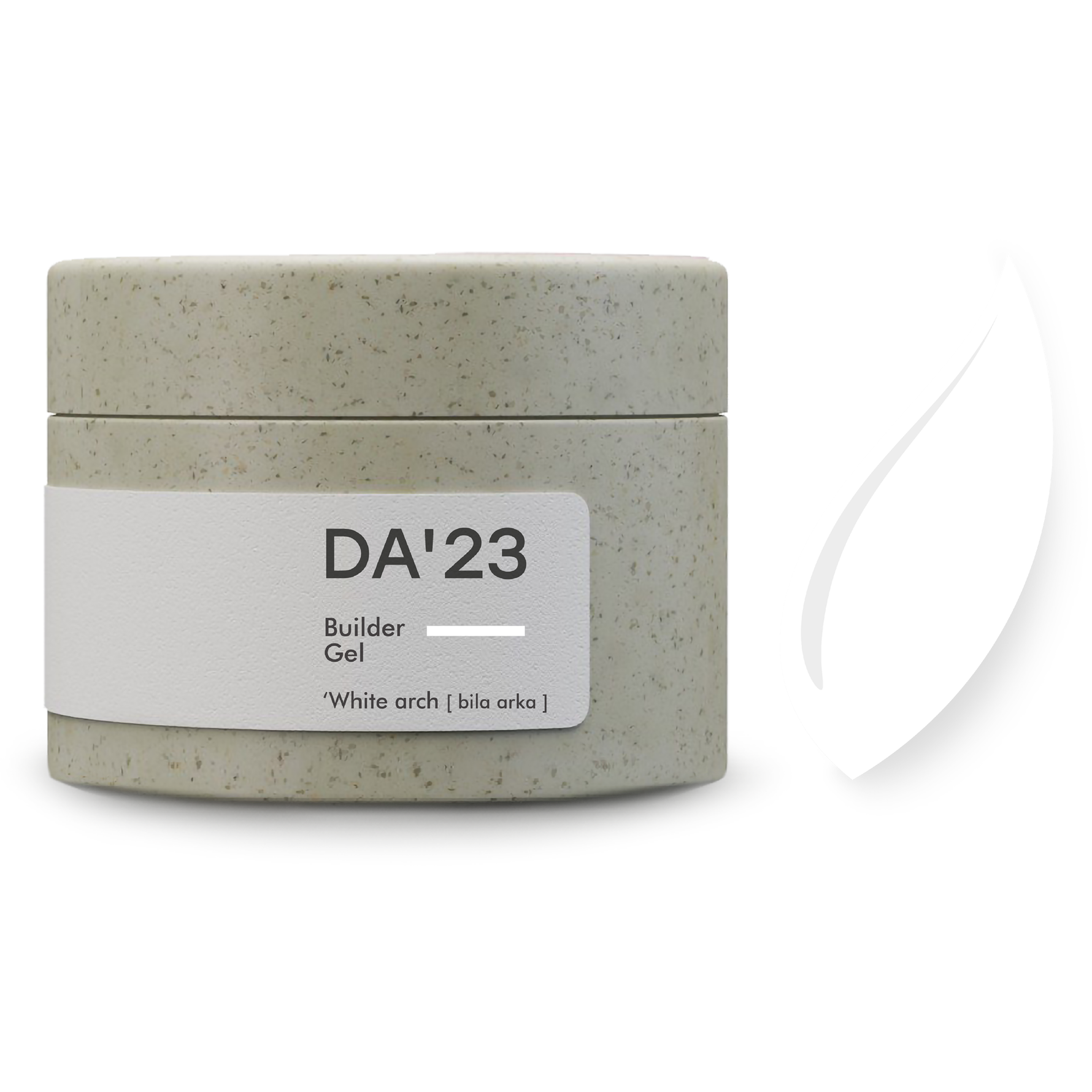 Builder Gel DA’23 ‘White Arch [Bila Arka]’ 30 ml – Aufbaugel Weiß für starke Nägel & French-Designs