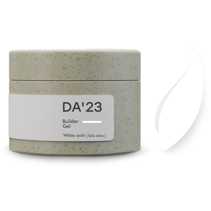 Builder Gel DA’23 ‘White Arch [Bila Arka]’ 30 ml – Aufbaugel Weiß für starke Nägel & French-Designs