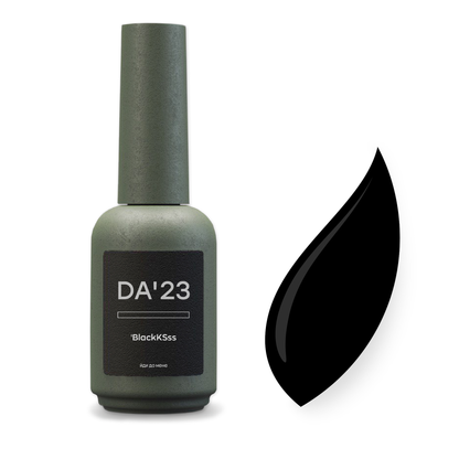 DA'23 Gel Polish 'BLACKKSSS' 14ml - hochpigmentierter Gellack in tiefem Schwarz