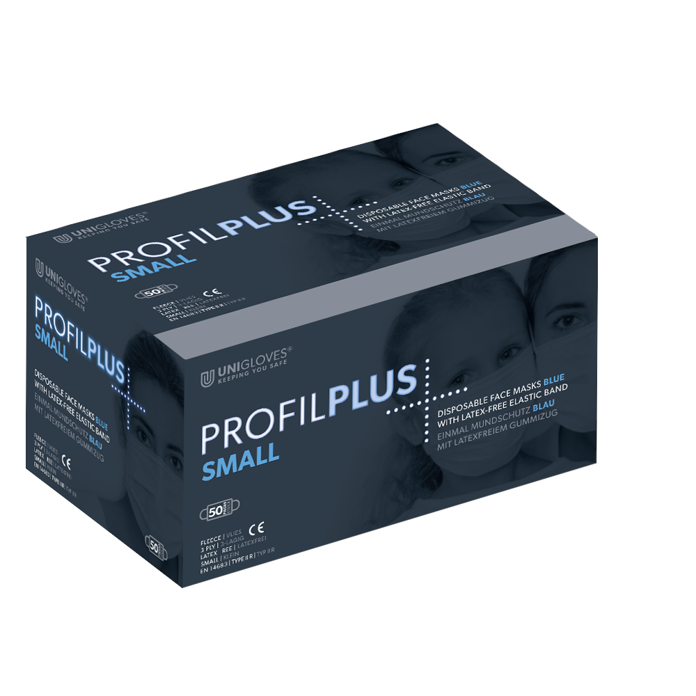 Маска для лица - Profil Plus SMALL белая. Коробка 50 шт.