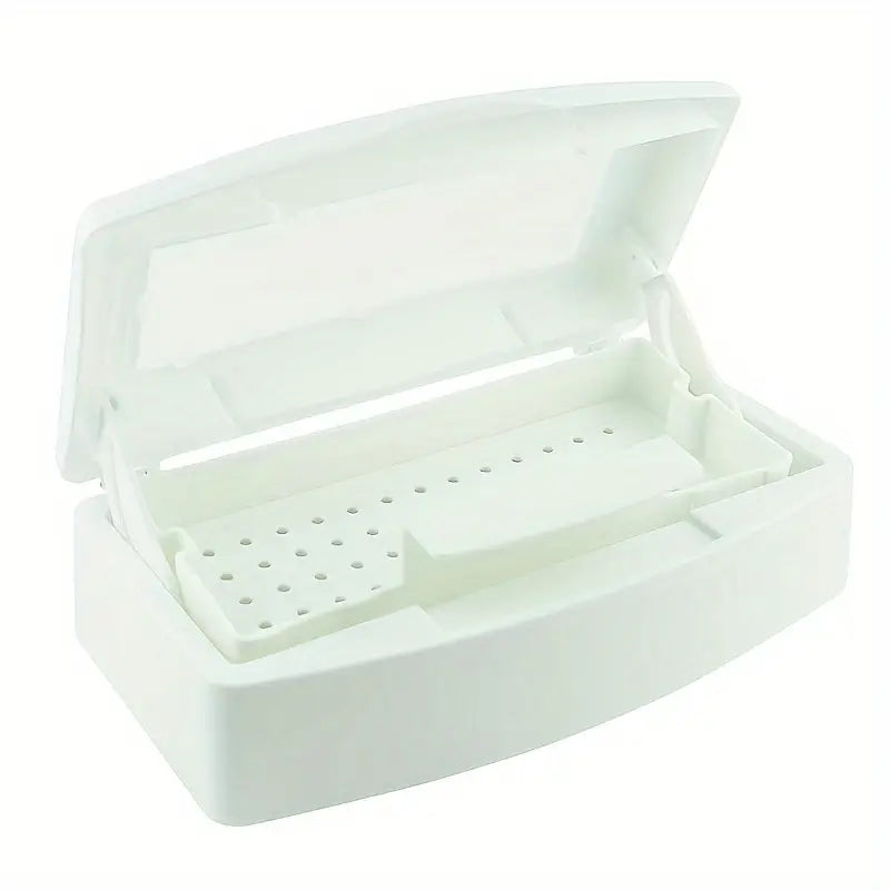 Sterilisator mit Tablett – Plastik Desinfektionsbox für Nagelstudio und Zuhause