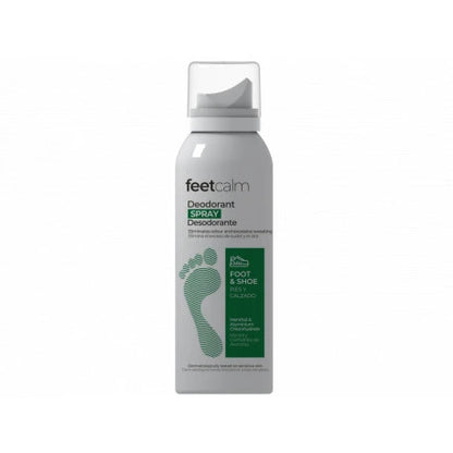 Feetcalm Deodorant Spray Foot & Shoe 125ml – Fußdeo Spray gegen Schweiß & Geruch, antibakterieller Fußspray mit Menthol
