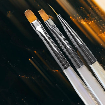 Кисточка-лайнер NAILSOFTHEDAY Nail Art Brush Liner 10 мм — тонкий лайнер для линий, геометрии и френча