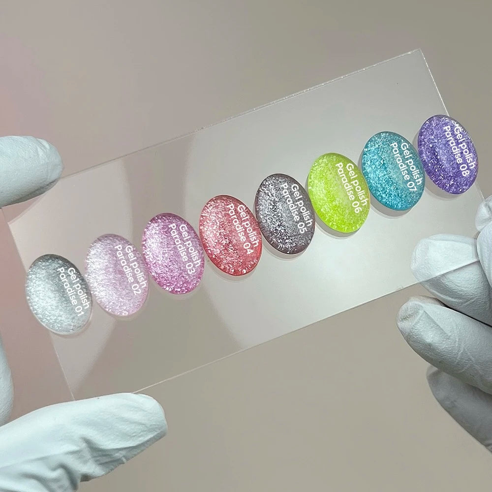 NAILSOFTHEDAY Gel polish Paradise 08 — Gellack Violett Neon mit Glitter, 10 ml