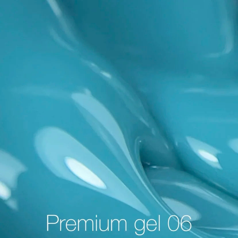 NAILSOFTHEDAY Premium gel 06 - бирюзовый строительный гель, 30мл