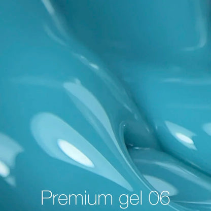 NAILSOFTHEDAY Premium gel 06 - бирюзовый строительный гель, 30мл