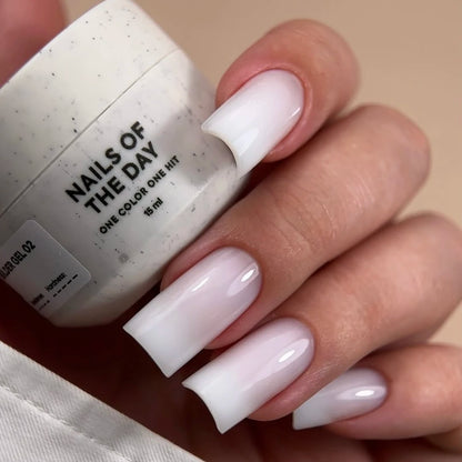 NAILSOFTHEDAY Builder Gel 02 — Бело-молочный билдер-гель для наращивания ногтей