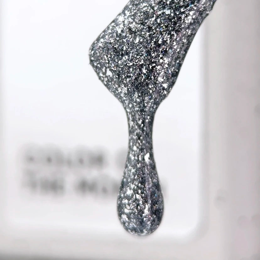 NAILSOFTHEDAY SUPERHUMANS – Стальной гель-лак с серебряной поталью, лимитированная серия, 6 мл