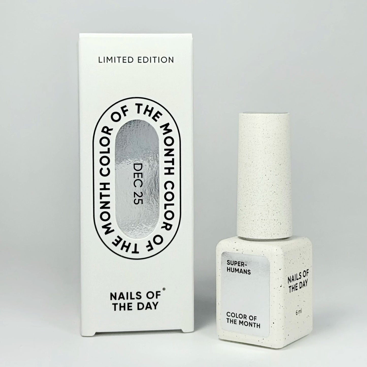 NAILSOFTHEDAY SUPERHUMANS – Стальной гель-лак с серебряной поталью, лимитированная серия, 6 мл