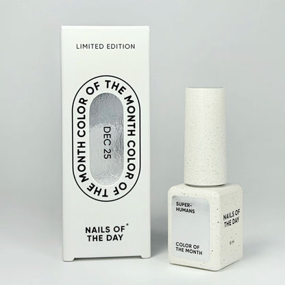 NAILSOFTHEDAY SUPERHUMANS – Стальной гель-лак с серебряной поталью, лимитированная серия, 6 мл