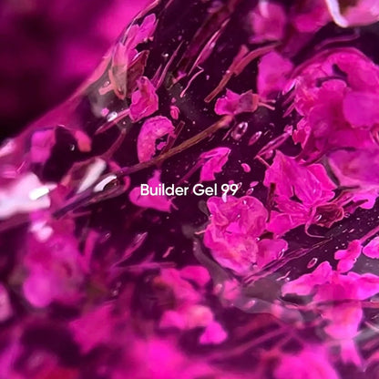 NAILSOFTHEDAY Aufbaugel 99 - rosa mit Trockenblumen 15ml