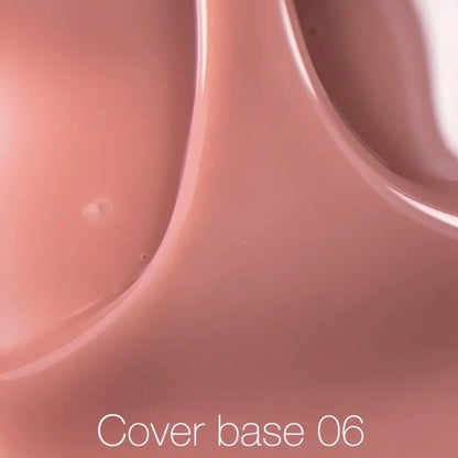 Nailsoftheday Cover base NEW Formula 06 - нюдово-персиковое камуфлирующее базовое покрытие для ногтей, 10 мл