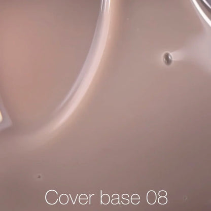 Nailsoftheday Cover base NEW Formula 08 - камуфлирующее базовое покрытие для ногтей цветом капучино, 10 мл