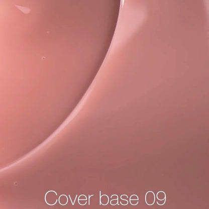 Nailsoftheday Cover base NEW Formula 09 - камуфлирующее базовое покрытие для ногтей цветом современного нюда, 10 мл