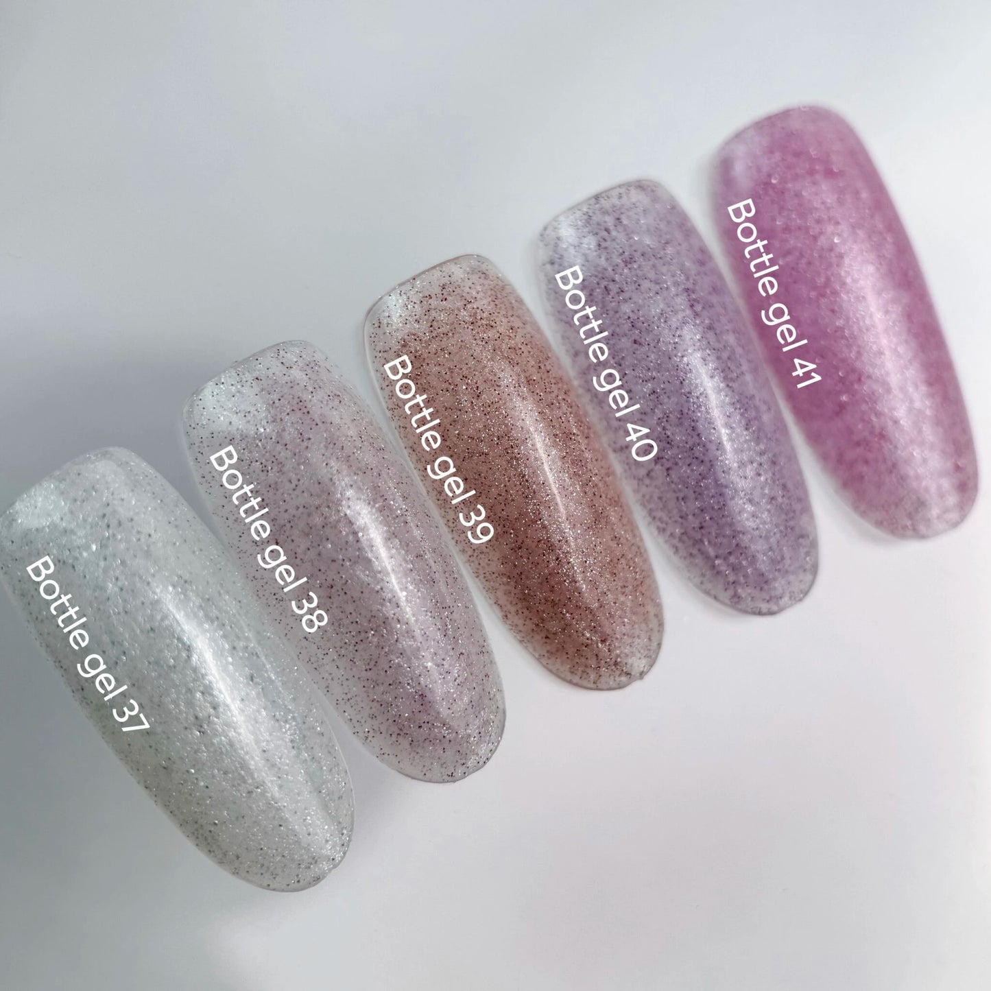 NAILSOFTHEDAY Bottle gel 40 – ultrastarker selbstnivellierender lila-reflektierender Gel für Nagelverstärkung, 10 ml