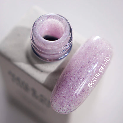 NAILSOFTHEDAY Bottle gel 40 – ультрапрочный самовыравнивающийся лиловый светорассеивающий гель для укрепления ногтей, 10 мл