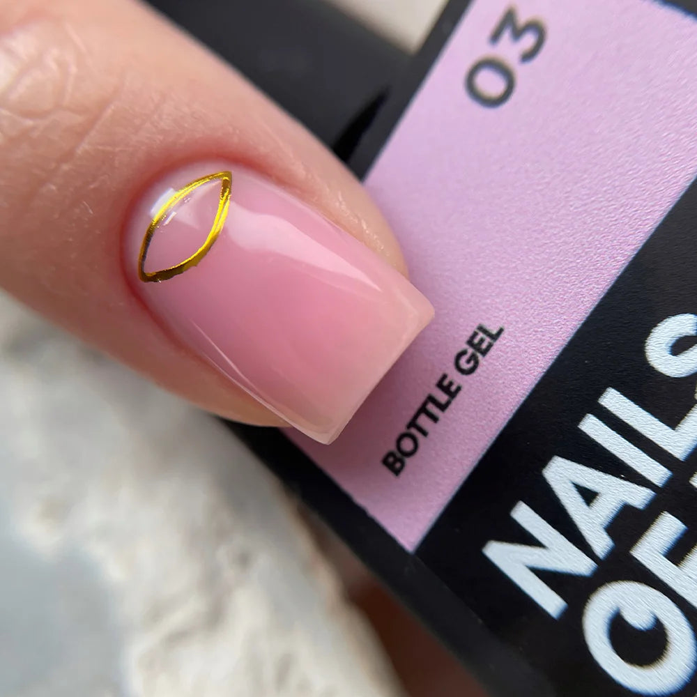 NAILSOFTHEDAY Bottle Gel 03 - hellrosa ultrastarkes Gel, 10ml