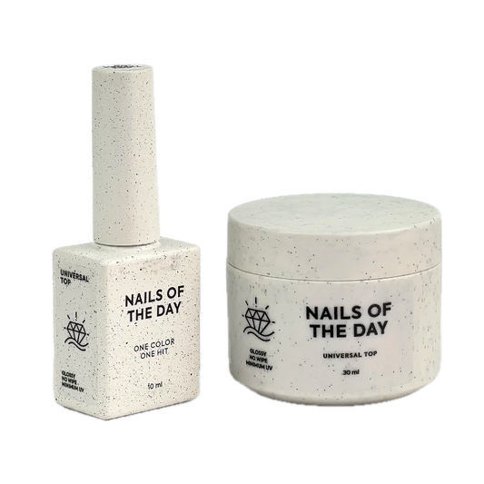 NAILSOFTHEDAY Universal Top – glänzender Top ohne klebrige Schicht, minimal UV‑Filter, 10-30ml