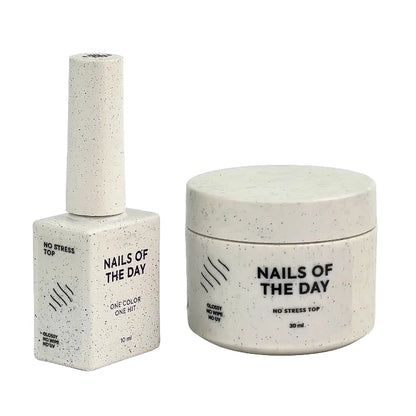 NAILSOFTHEDAY No stress top no wipe - glänzender top ohne Schwitzschicht und ohne UV-Filter, ANTI-SCRATCH top, 10-30ml