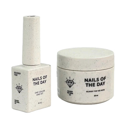 NAILSOFTHEDAY Glossy top no wipe - glänzender Top ohne Schwitzschicht und mit UV-Filtern, 10-30ml