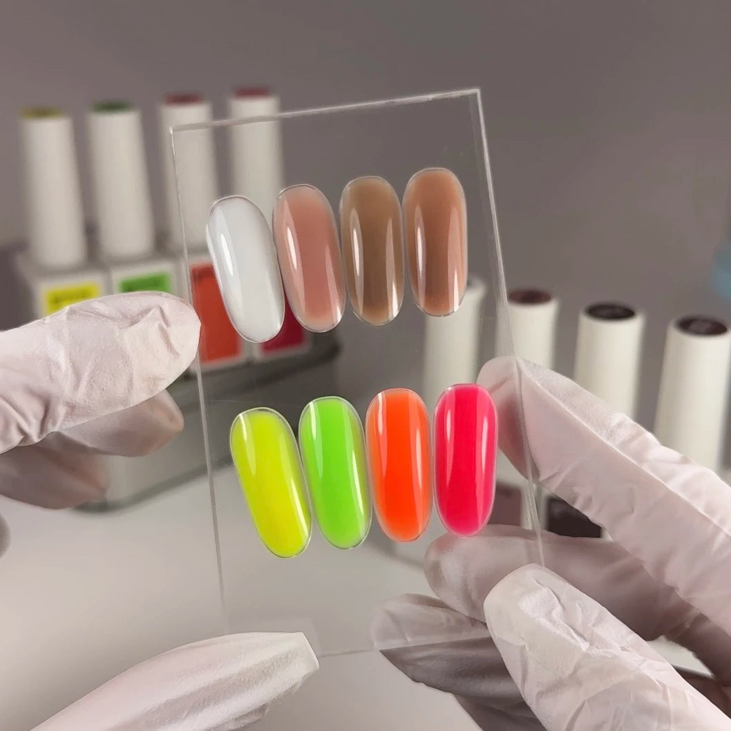 NAILSOFTHEDAY Bottle gel 30 – ultrastarker selbstnivellierender neon-himbeerfarbener Gel für Nagelverstärkung, 10 ml