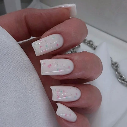 NAILSOFTHEDAY Potal Base 28 - молочная база с неоновыми блестками, 10мл
